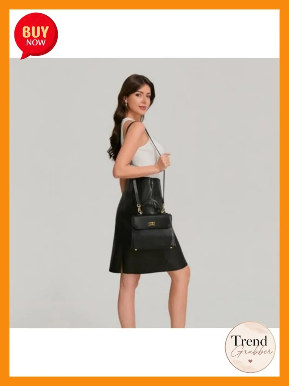 Genuine Leather Anti-Theft RFID Blocking Crossbody Tote Bag
